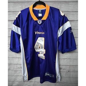 Brett Favre‎ Minnesota Vikings #4 NFL Reebok Equipment Jersey Mens 52
